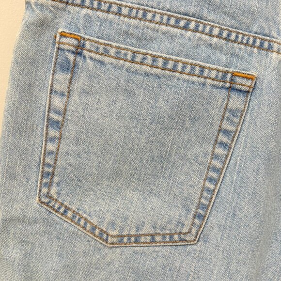 Calvin Klein Womens Size 10 Cuff Short Enzyme Wash Denim Shorts Vintage 90s - Picture 9 of 12